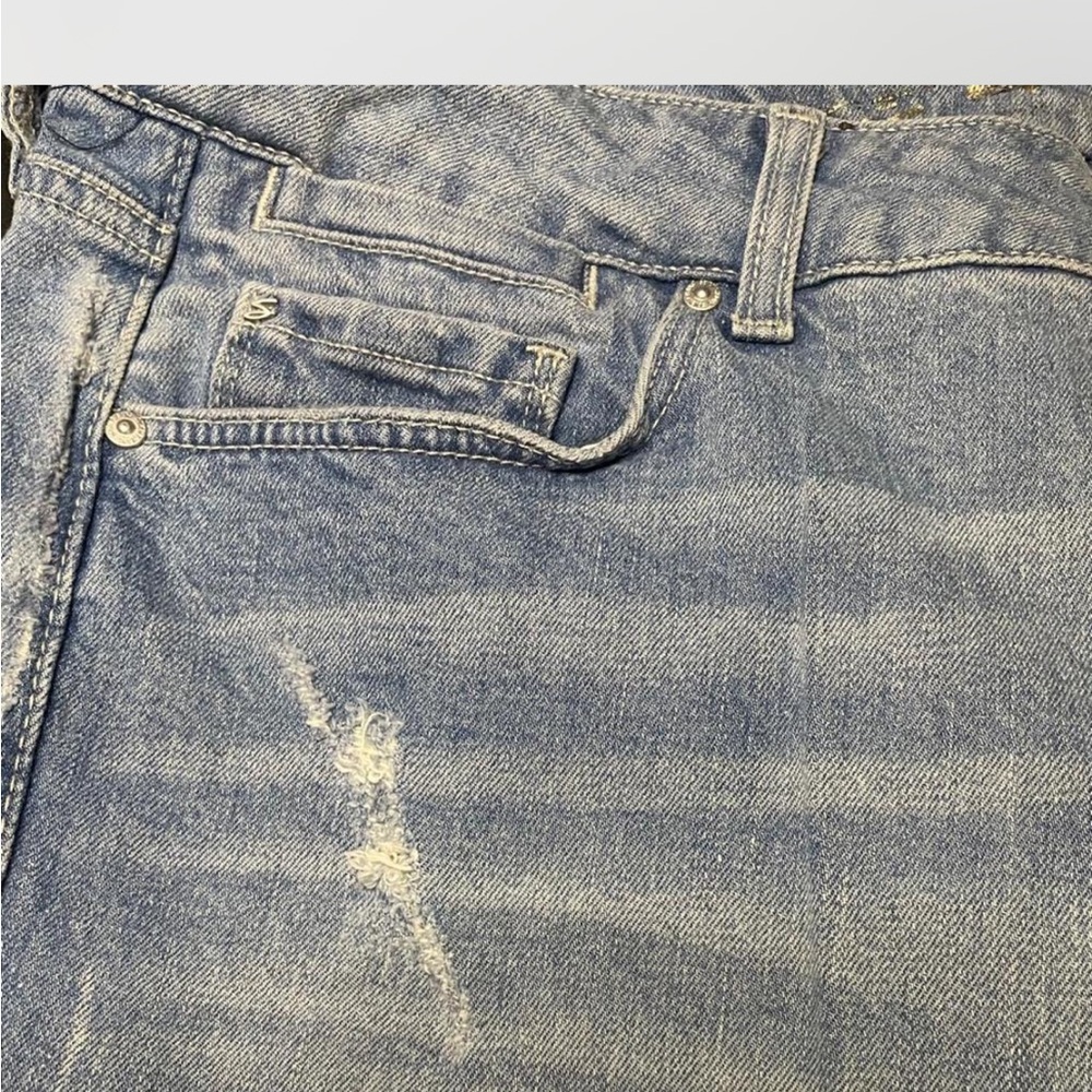 💰SALE 
Seven7 Women's Light Stone Washed Boot Cut Jeans 16W - Picture 7 of 8